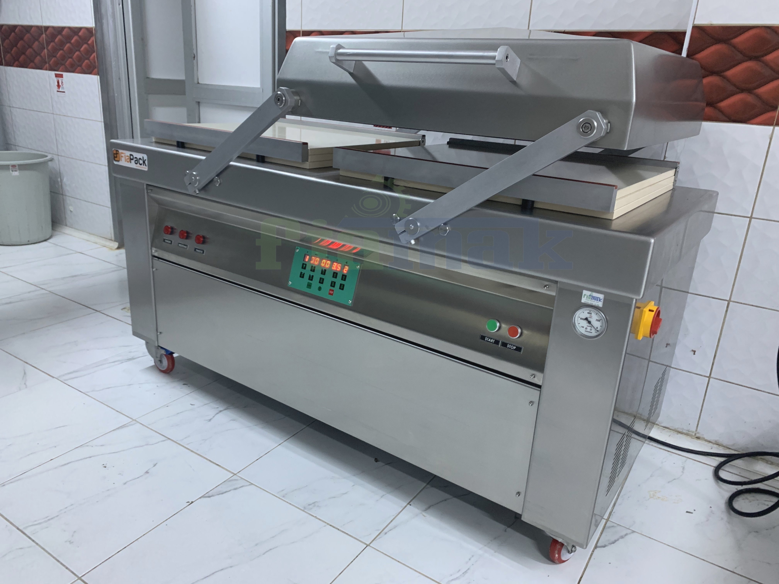Fiapack Vakum Makinası 70 Cm Profesyonel Tamburlu Vakum Çift Odalı Vakumlama Makinesi - Görsel 9