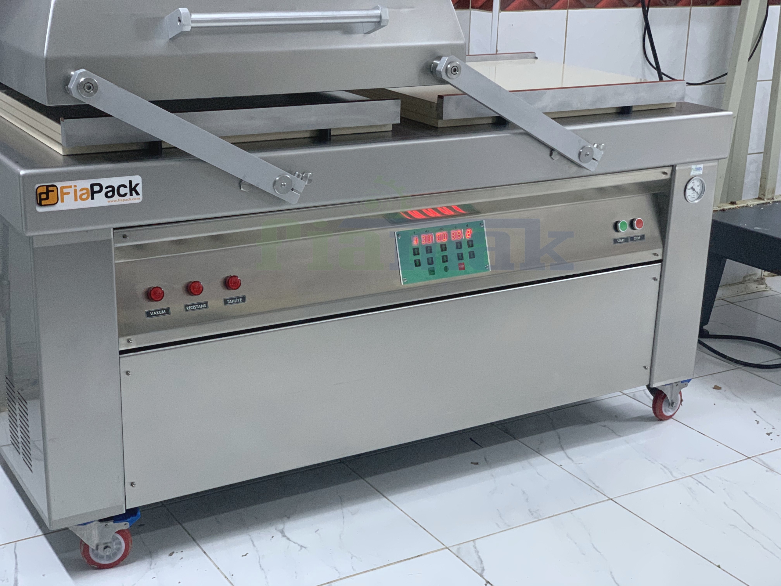 Fiapack Vakum Makinası 70 Cm Profesyonel Tamburlu Vakum Çift Odalı Vakumlama Makinesi - Görsel 5
