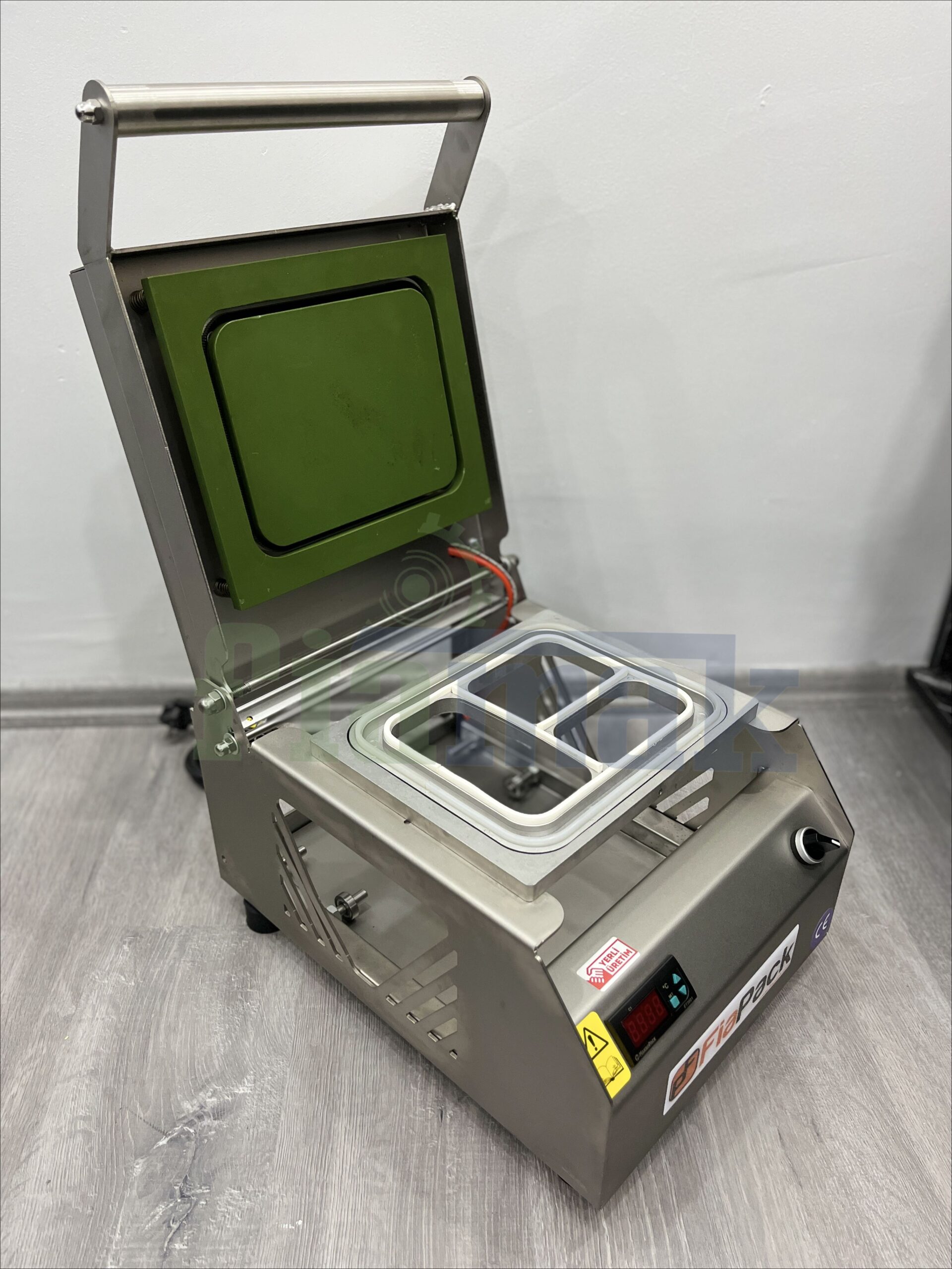 Fiapack Tabak Kapatma Makinesi Paslanmaz 227x178 mm 3 Bölmeli - Görsel 6
