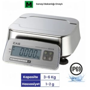 Cas Fw 500c 6 kg. IP69 Tartım Terazisi