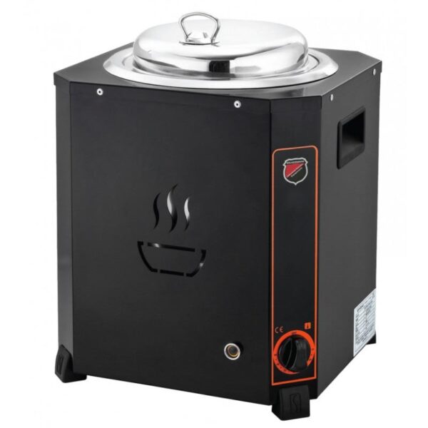 Silverinox Siyah Çorba Isıtıcısı Çorba Kazanı 9 Litre