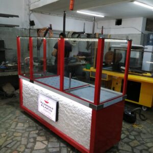 Pilav Ayran Tezgahı Kırmızı Model