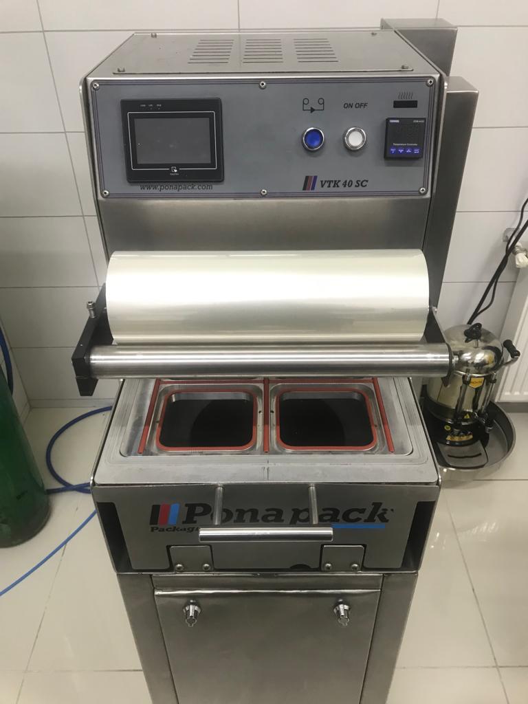 Ponapack VTK 40 SC Çekmeceli Gazlı Tabak Kapatma Makinesi ikinci el - Görsel 4