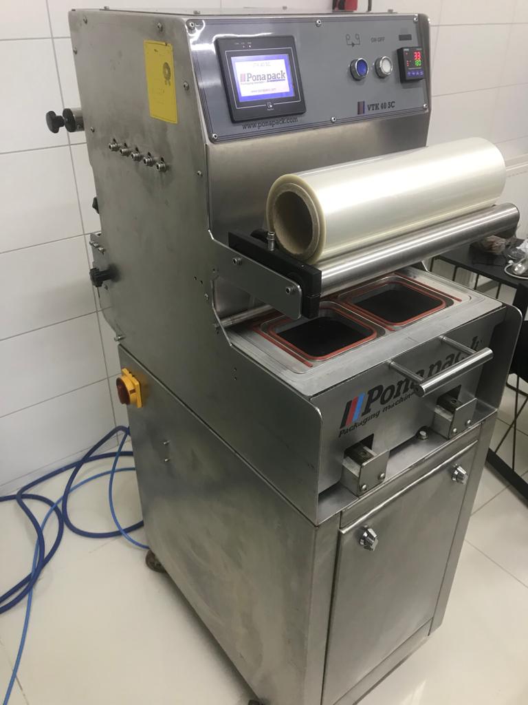 Ponapack VTK 40 SC Çekmeceli Gazlı Tabak Kapatma Makinesi ikinci el - Görsel 8