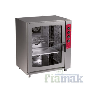 Arisco DE907HS Elektrikli Buharlı ve Konveksiyonlu Fırın – 9 Tepsili, 3 GN Ebatı, 3800W Güç
