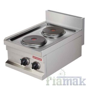 Arisco Hotmax EC604 İkili Elektrikli Set Üstü Ocak – 2x2000W, 7 Kademe Isı Kontrolü, Paslanmaz Çelik