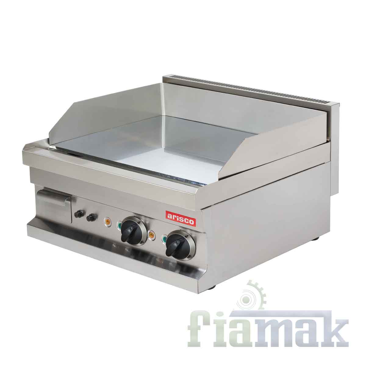 Arisco Hotmax EG606 Elektrikli Pleyt Izgara – 60x60 cm, 5400W, 15 mm Karbon Çelik Yüzey