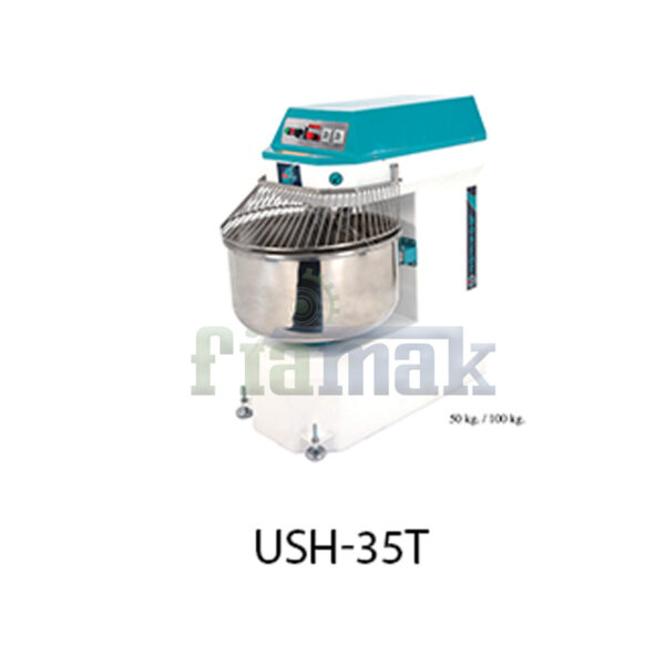 Bosfor USH-35T: 80 Lt / 50 Kg Hamur Kapasiteli Spiral Yoğurma Makinesi
