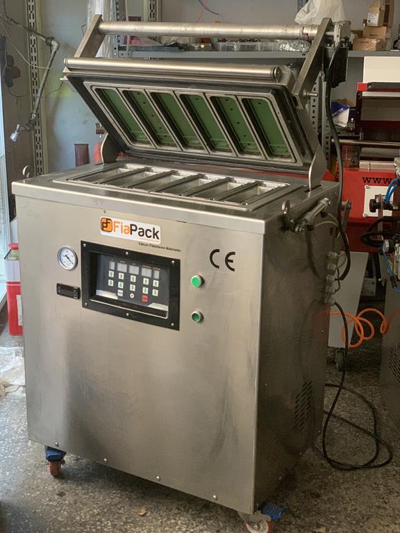 İkinci El Gazlı Tabak Kapatma Makinesi Fiapack Dürüm Paketleme Makinesi Çiğ Köfte Dürüm Kapatma