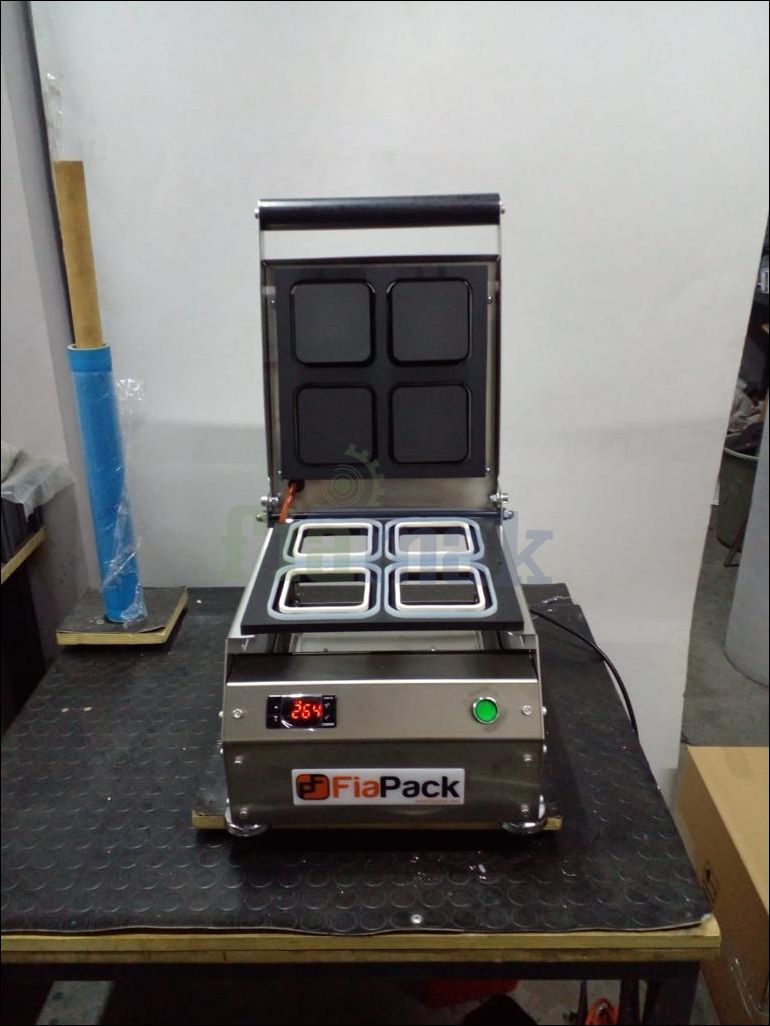 Paslanmaz Kase Tabak Kapatma Makinesi 110x110mm Kuruyemiş Tabağı GMF-110 - Görsel 2