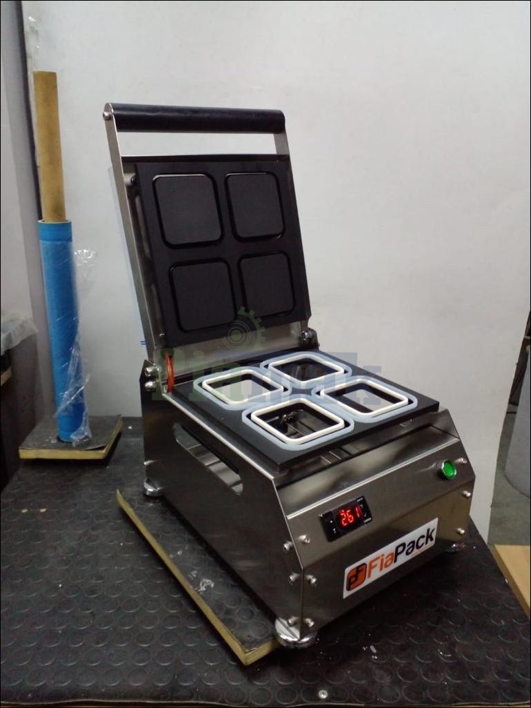 Paslanmaz Kase Tabak Kapatma Makinesi 110x110mm Kuruyemiş Tabağı GMF-110 - Görsel 6